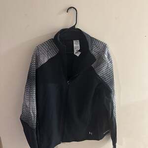 Under Armour ColdGear Women's Black & Silver Patterned Full-Zip Jacket